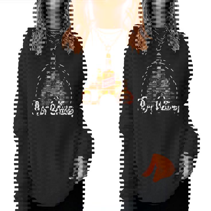 モルトウイスキー、 Malt Whiskey 面白いウイスキーパロディー レディーススウェットシャツ