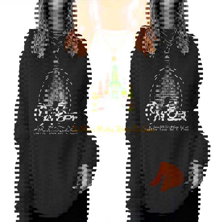 モルトビールパロディー Malt Beer Most Magical Drink On Earth レディーススウェットシャツ