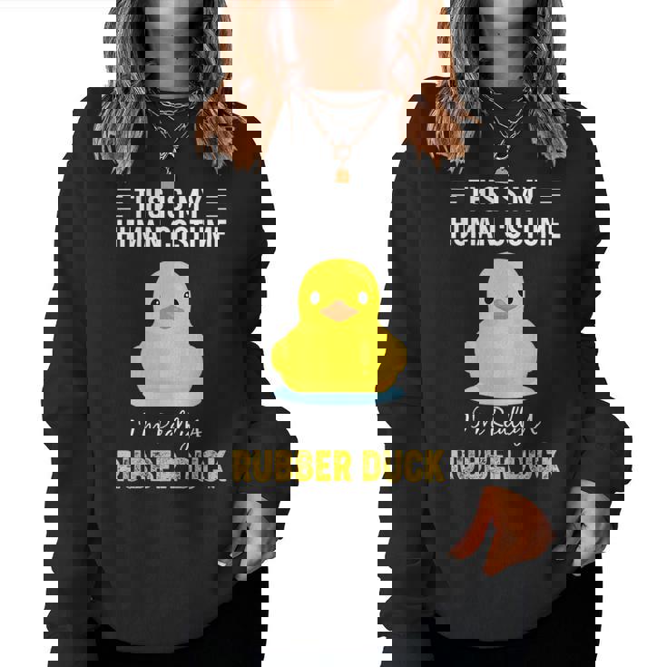 ラバーダックシャツ I'm Really A Rubber Duck レディーススウェットシャツ