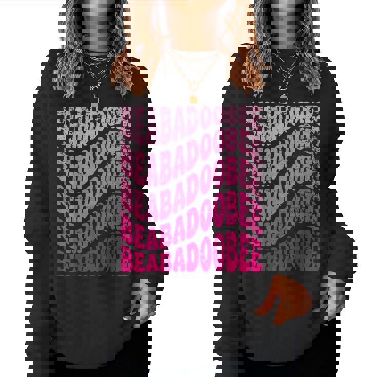 レトロ Beabadoobee 名前 パーソナライズ Beabadoobee レディーススウェットシャツ