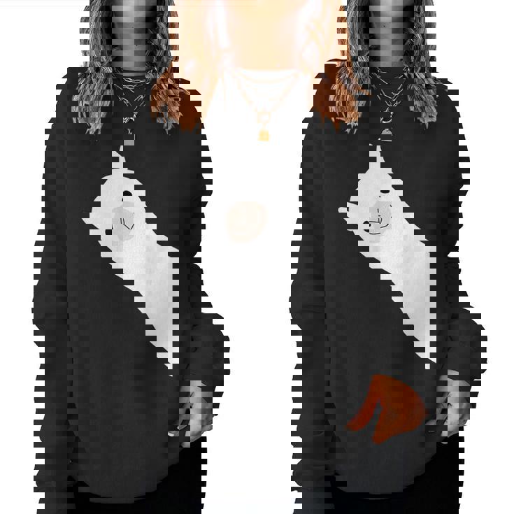 レトロ、ラマ、アルパカのデザイン。男性、女性、子供用。 レディーススウェットシャツ