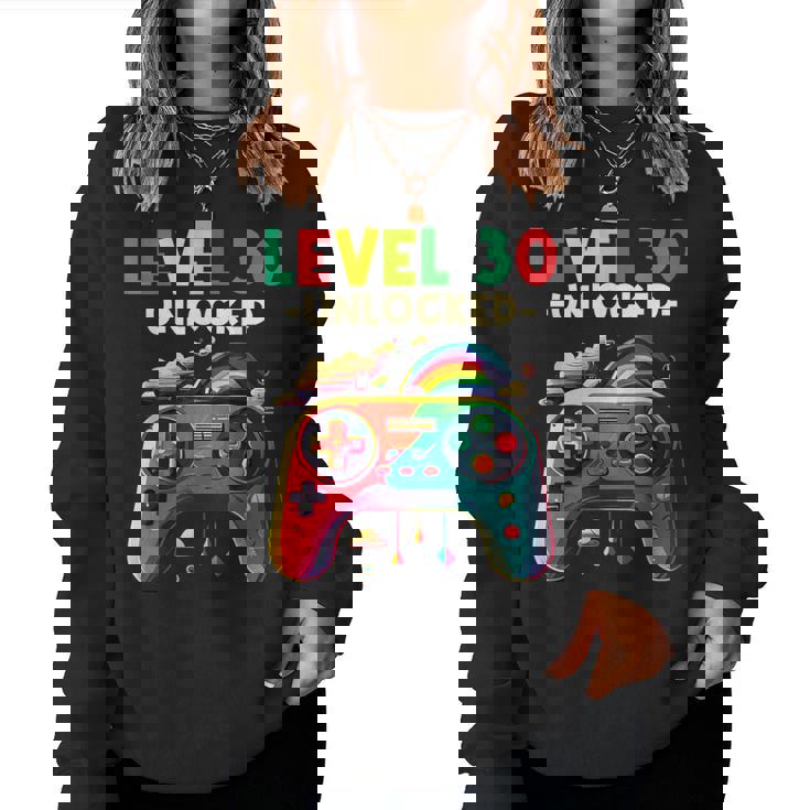 レベル 30歳 男性 女性 ゲーミング 30代 30歳 誕生日 レディーススウェットシャツ