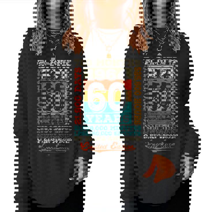 ヴィンテージ 1964 ギフト 男性 女性 長寿祝い 1964年生まれ 還暦祝い ユニークな誕生日プレゼント レディーススウェットシャツ