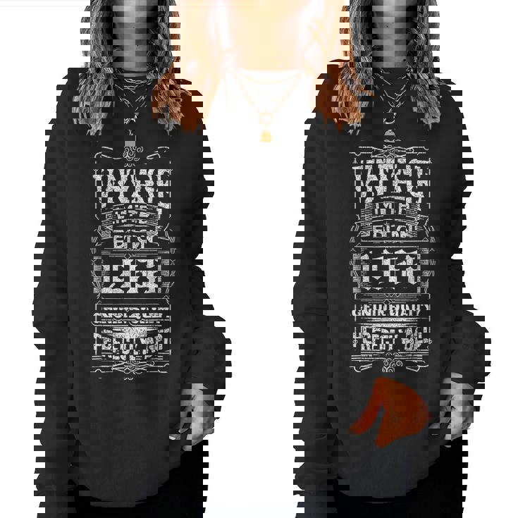 ヴィンテージ 1966 ギフト 男性 女性 長寿祝い 1966年生まれ ユニークな誕生日プレゼント レディーススウェットシャツ