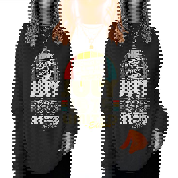 ヴィンテージ誕生日 50歳 男性 女性 1975年7月生まれ レディーススウェットシャツ