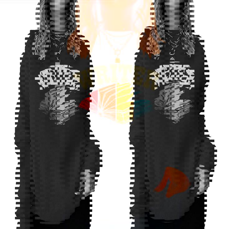 作家 アート 男性 女性 小説 執筆 小説家 作家 レディーススウェットシャツ