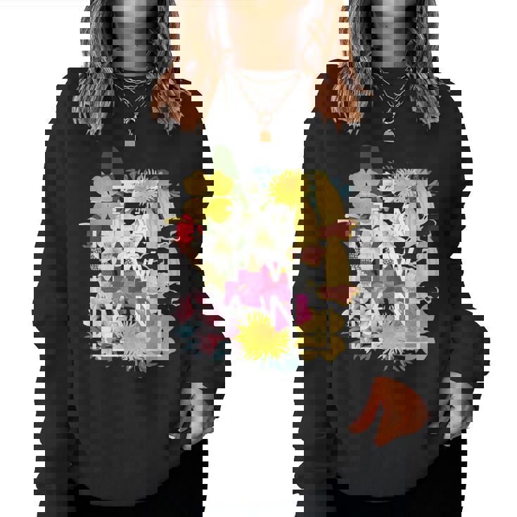 台湾の花ワードアート 台湾の誇り。 レディーススウェットシャツ