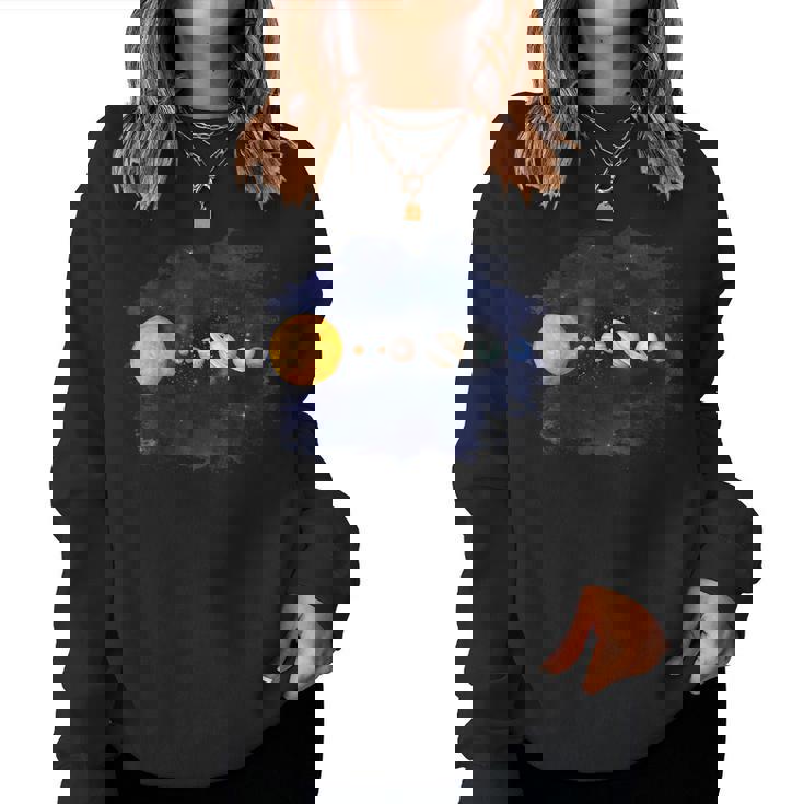 太陽系惑星 科学宇宙ファン 男の子 女の子tem キッズ レディーススウェットシャツ