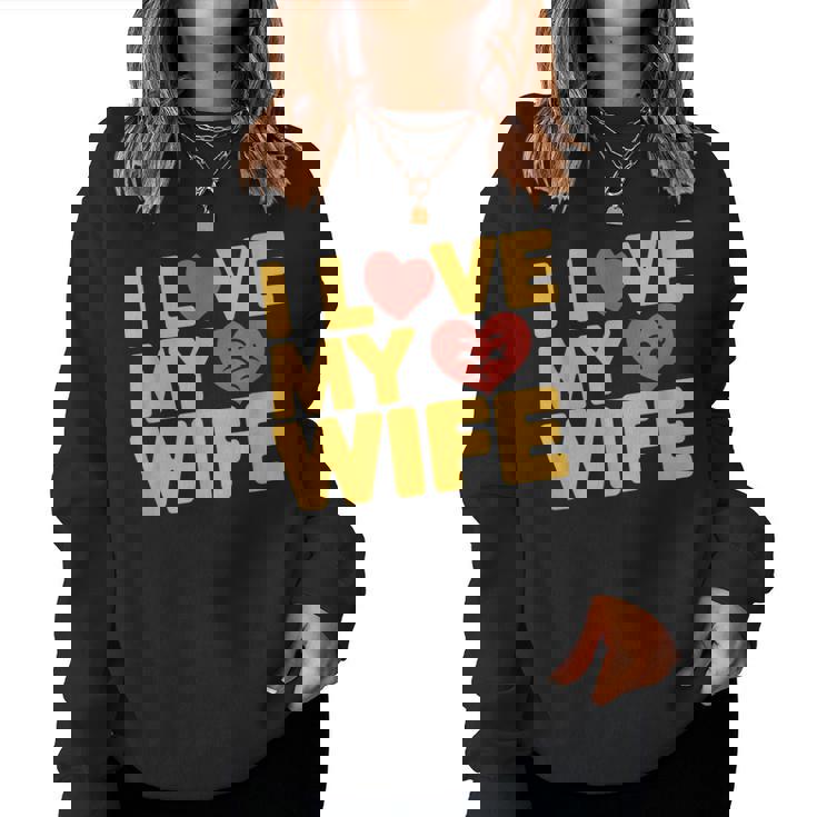 夫 妻 引用 I Love My Wifeays For Lover Husband レディーススウェットシャツ