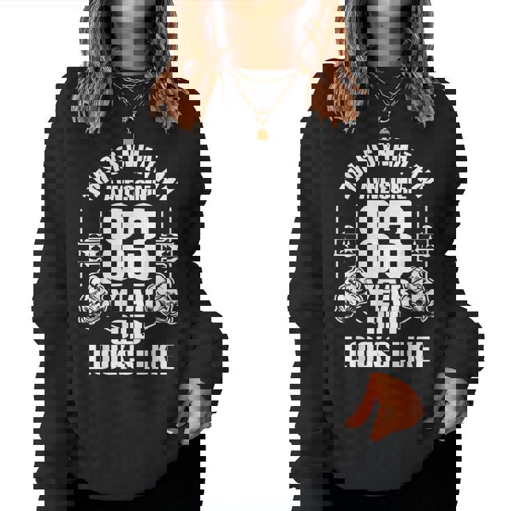 男性、女性、83歳の誕生日への83歳の誕生日プレゼント レディーススウェットシャツ