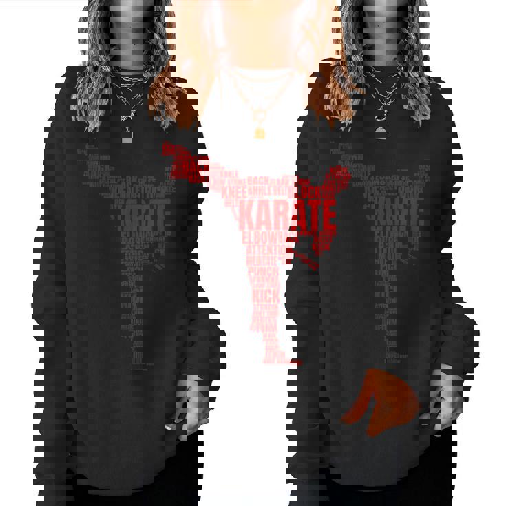 空手 言葉 雲 空手 ギフト 男の子 女の子 かっこいい 空手 レディーススウェットシャツ