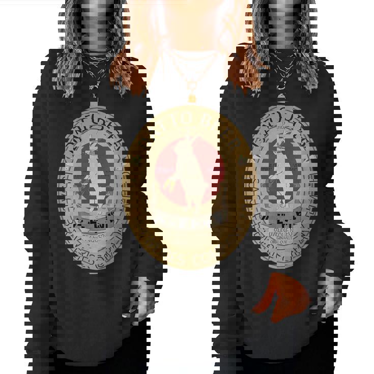 脱兎ビール うさぎ ウサギ 兎 Beer 麦酒 ラベル レトロ 昭和 瓶ビール メンズ レディース キッズ グッズ レディーススウェットシャツ