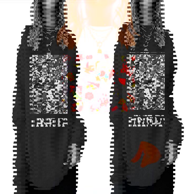 花札tシャツ 日本 カードゲーム レディーススウェットシャツ