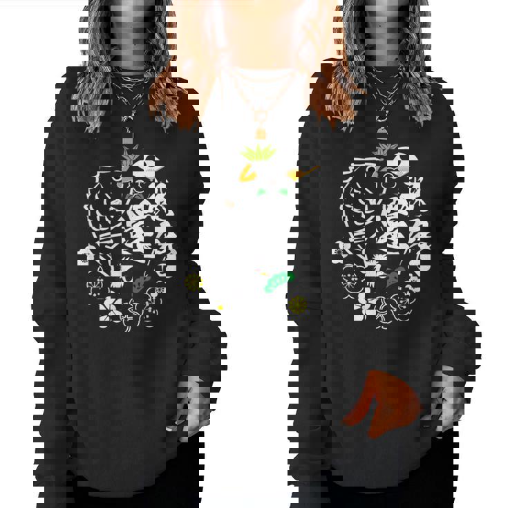 還暦祝 長寿と健康を願う還暦記念 男性 女性 レディーススウェットシャツ