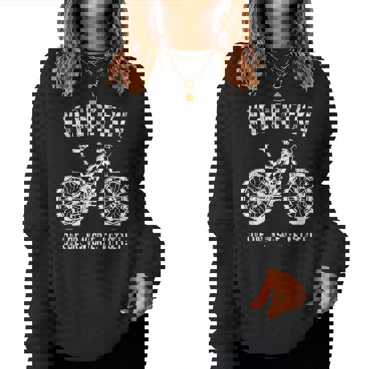 還暦祝い 自転車 マウンテンバイク ロードバイク好き 父 男性 女性 60歳 Older Wiser Faster レディーススウェットシャツ