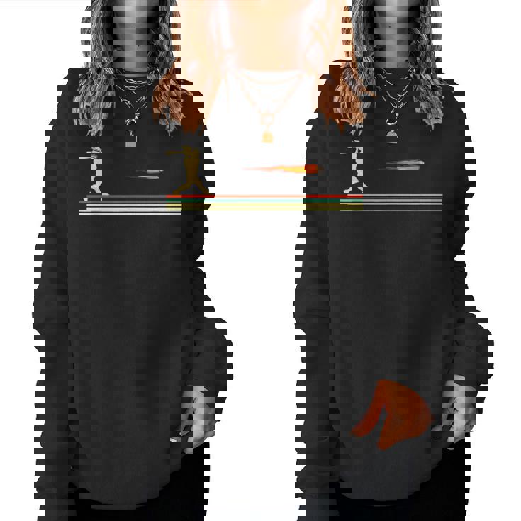 野球選手 娘 面白い ソフトボール バット 女の子 レディーススウェットシャツ