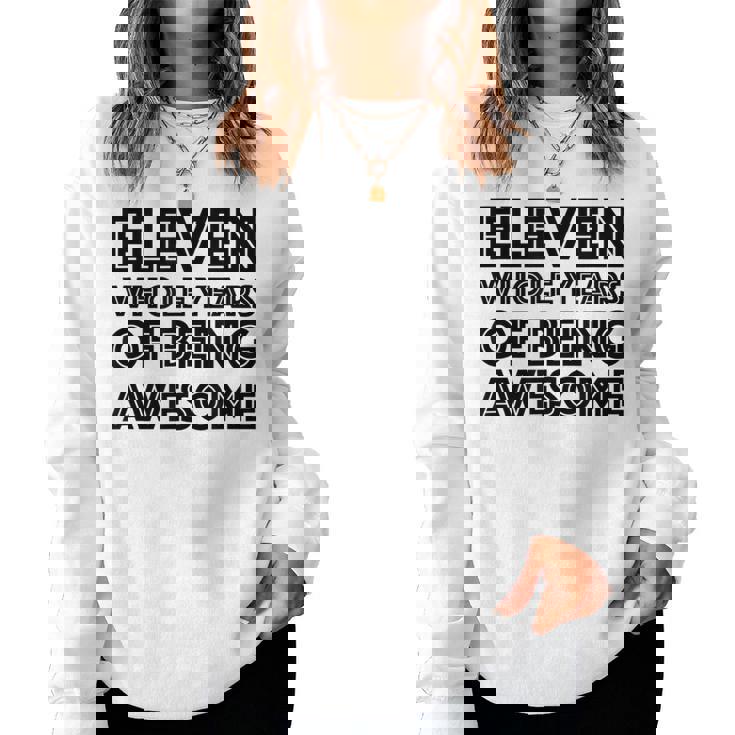 11歳の誕生日シャツギフト年齢11歳男の子女の子 レディーススウェットシャツ