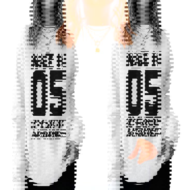 20歳の誕生日 男性 女性 娘 息子 年齢 20歳 レディーススウェットシャツ