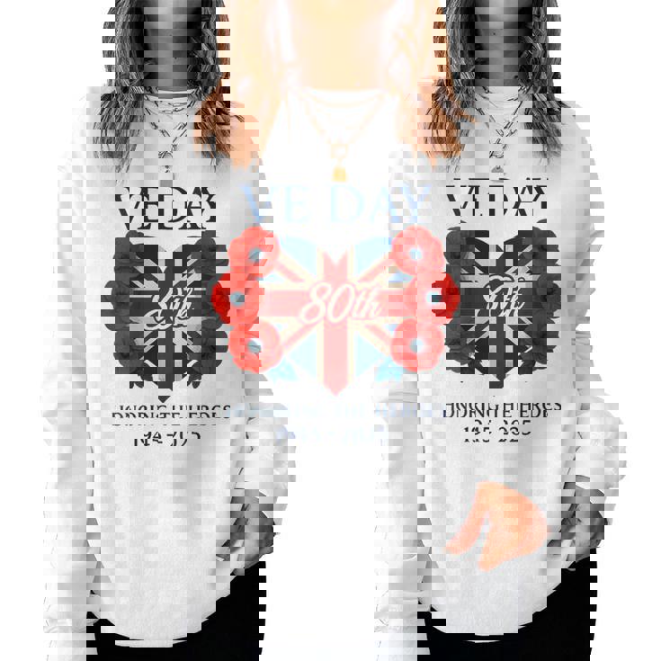 Bandera Del Díae 80 Aniversario 2025 E Day 80-E Day 2025 Cuello Sudadera Mujer