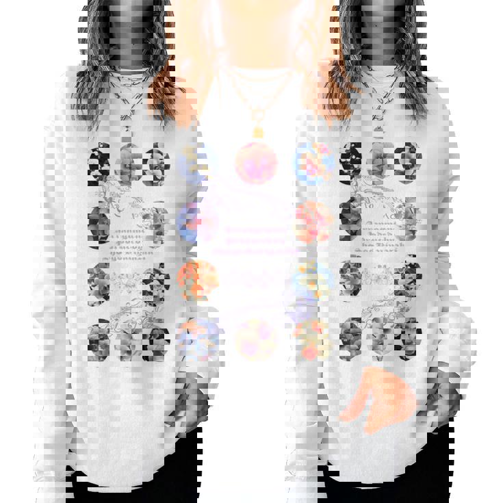 Beauty Flower（10） 長袖tシャツ レディーススウェットシャツ