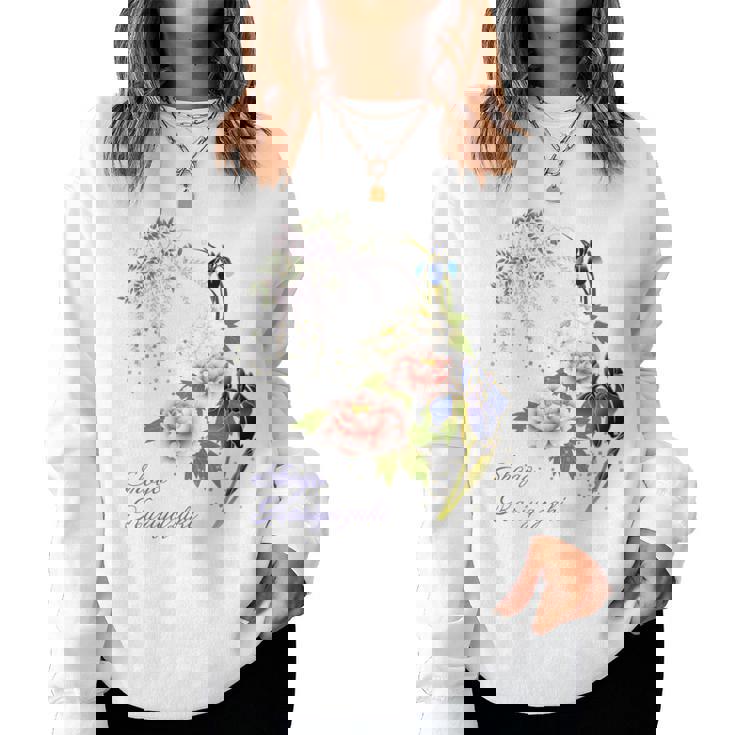 Beauty Flower（4） 長袖tシャツ レディーススウェットシャツ