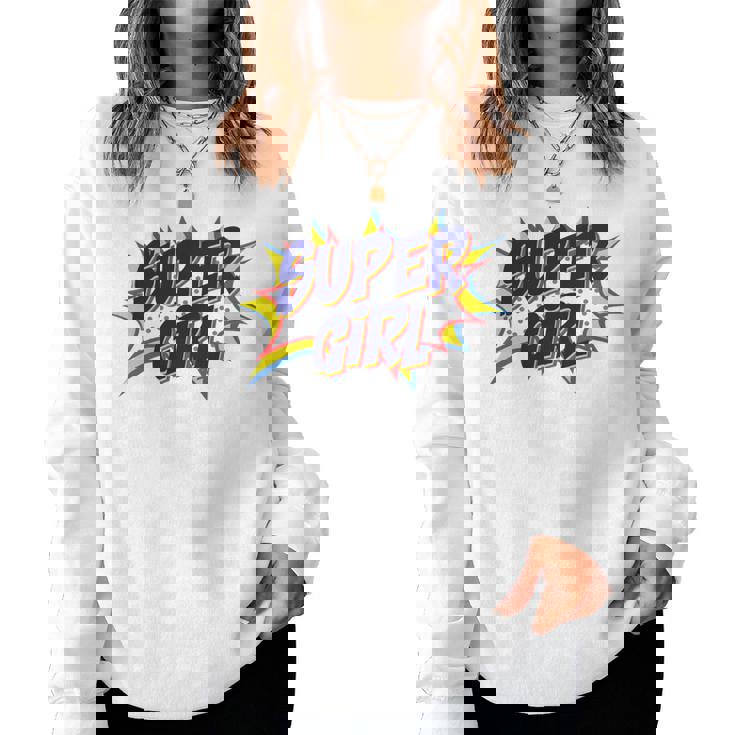 Girl Comicuper Retro Cool 長袖tシャツ レディーススウェットシャツ