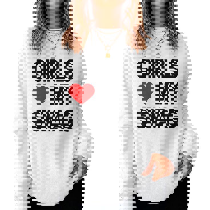 Girls Love Mywagaying Girls Love Mywagの引用 レディーススウェットシャツ