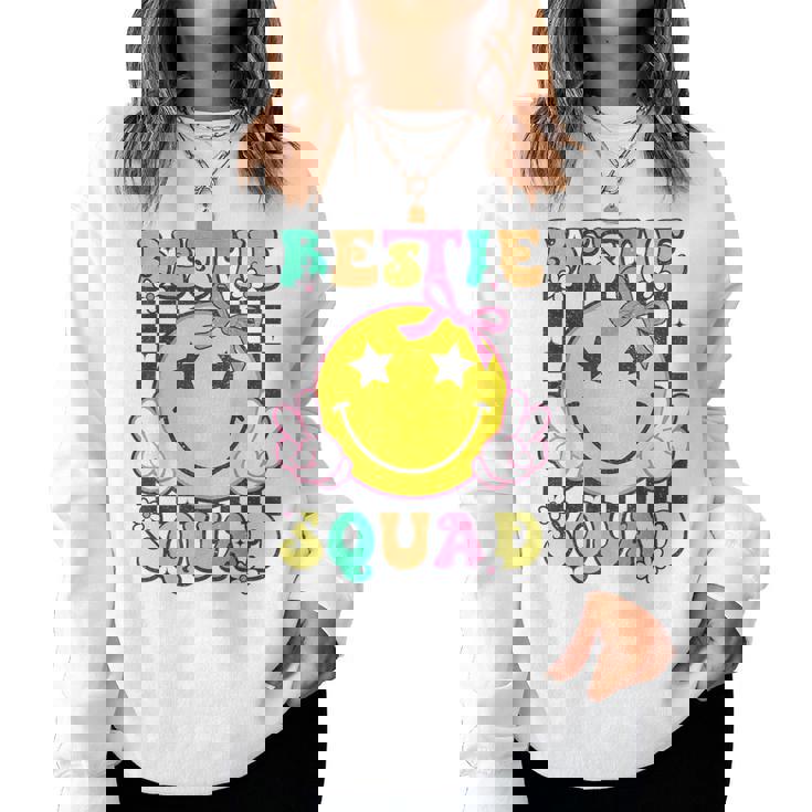 Groovy Bestie Squad Best Friends Matching Girls Party Women Sweatshirt
