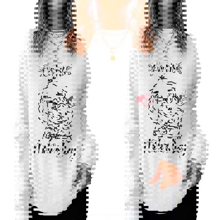 Il Nostroestito Per La Prima Festa Della Mamma Per La Festa Della Mamma E Del Bambino Women Sweatshirt