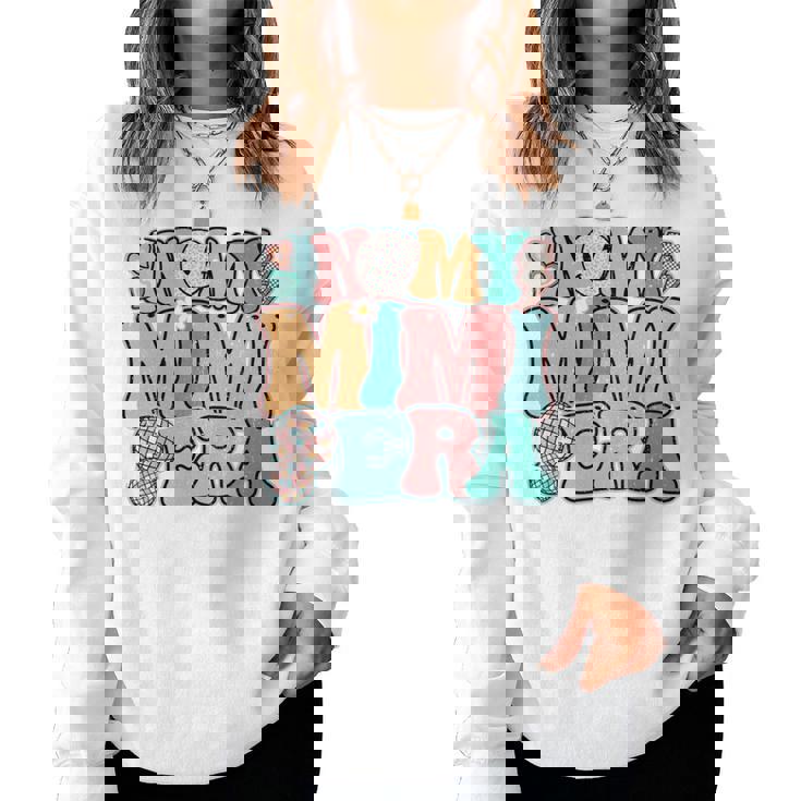 In My Mimi Era Groovy Leopardmile Face New Grandma Grandma 長袖tシャツ レディーススウェットシャツ