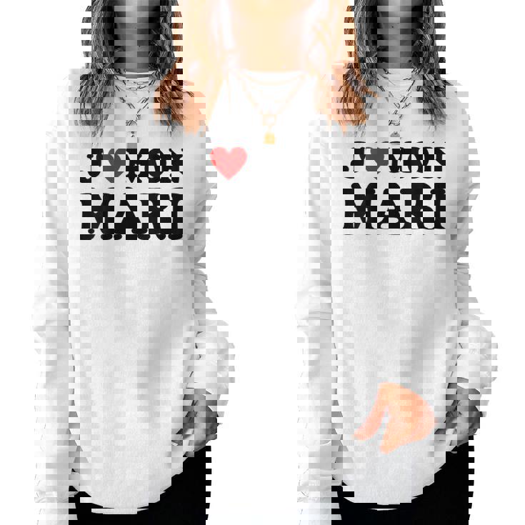 J' Aime Mon Mari Cadeau Coeur Rouge Pour Sweat-shirt pour femme