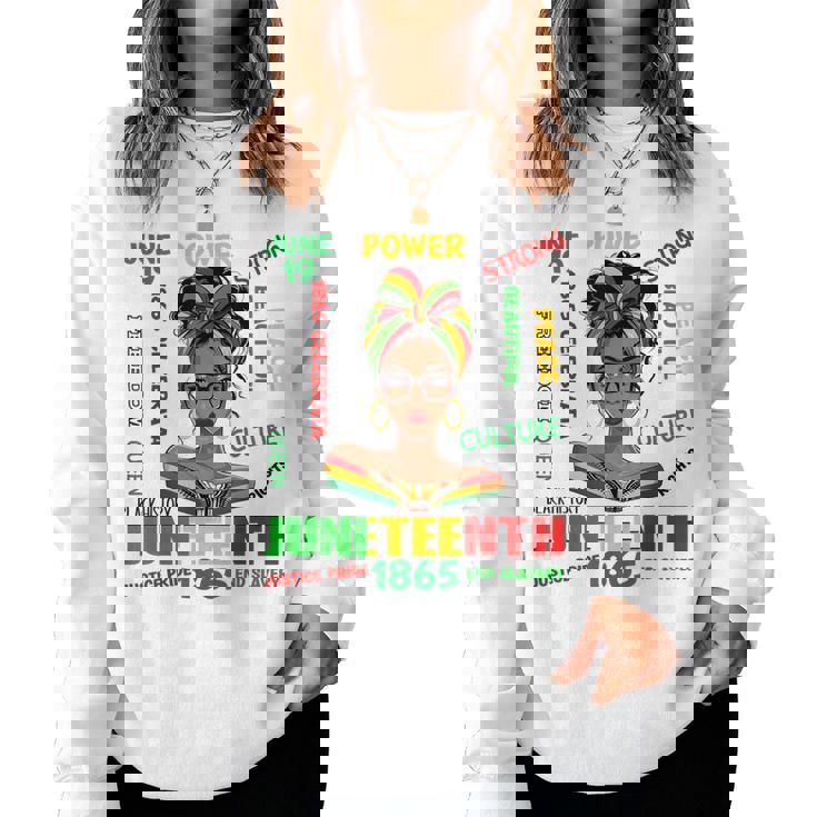 Junenth Girls 1865 African American Black Women Sweatshirt