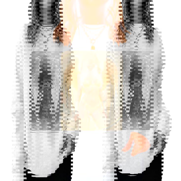 Pinup Girl 男性用 セクシーエンジェルガール 2 バックプリント レディーススウェットシャツ