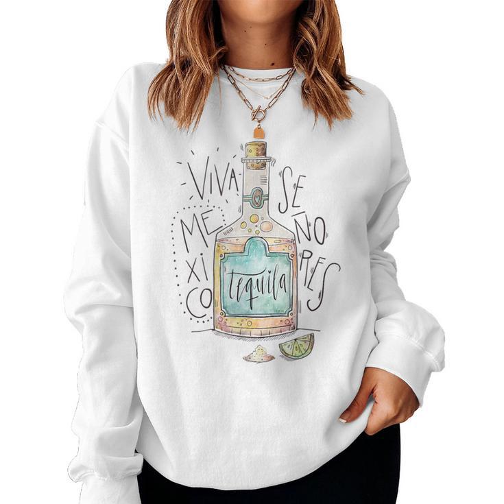 Playera De Mexico Queiva Tequilaenores Camisa Sweat-shirt pour femme
