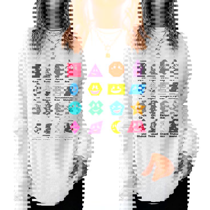 Pre-K Teachershape Learning 教育者向け 算数の日 レディーススウェットシャツ