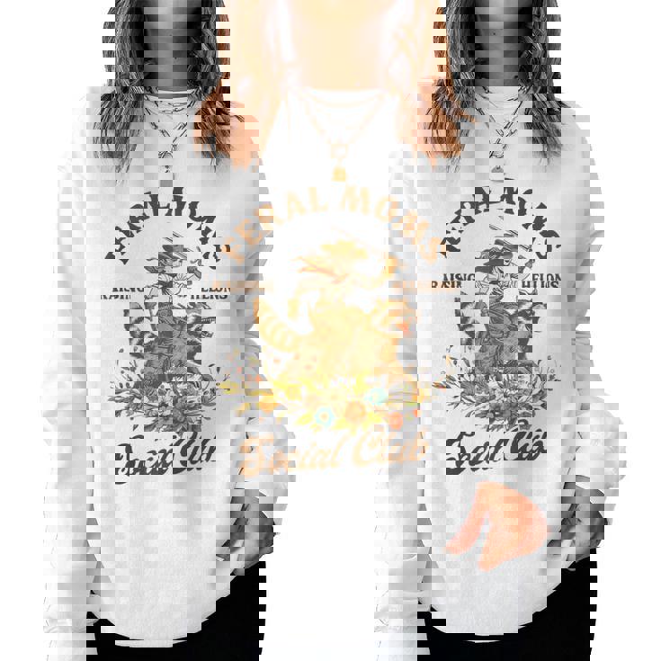 Racoon Mother’S Day Blessed Mom Life Feral Moms Social Club Women Sweatshirt