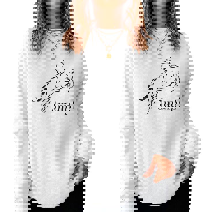 Showjumping Equestrian Horse Riding レディーススウェットシャツ