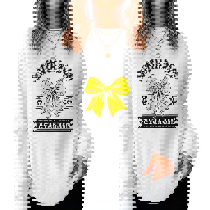 Softball Senior Mom 2025 The Final Inning Softball Mom Women Sweatshirt