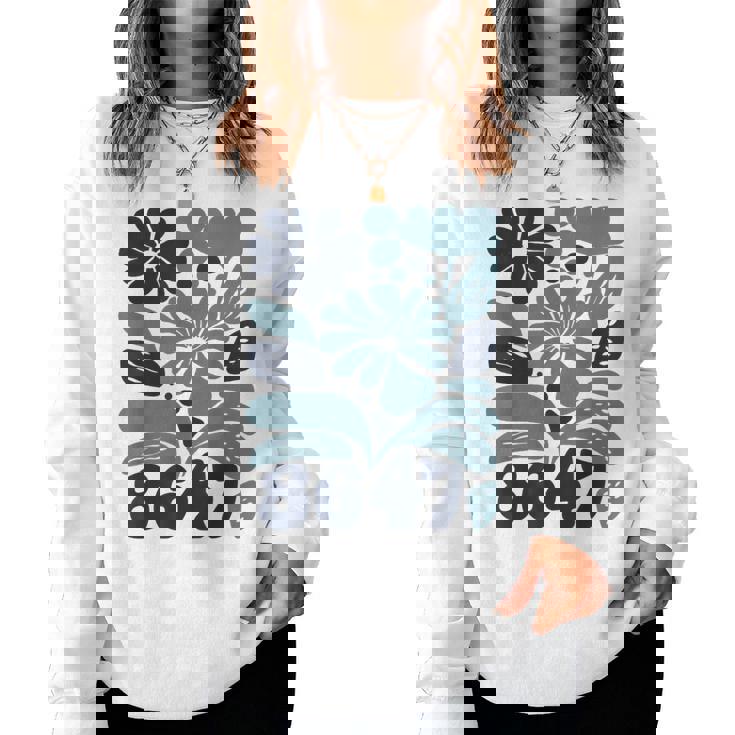 Vintage Retro 8647 Subtle Anti Trump 86 47 Floral Boho Style Women Sweatshirt