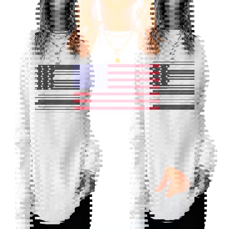 アメリカの国旗 アメリカの愛国心 アメリカの男性 女性 子供 アメリカの国旗 レディーススウェットシャツ