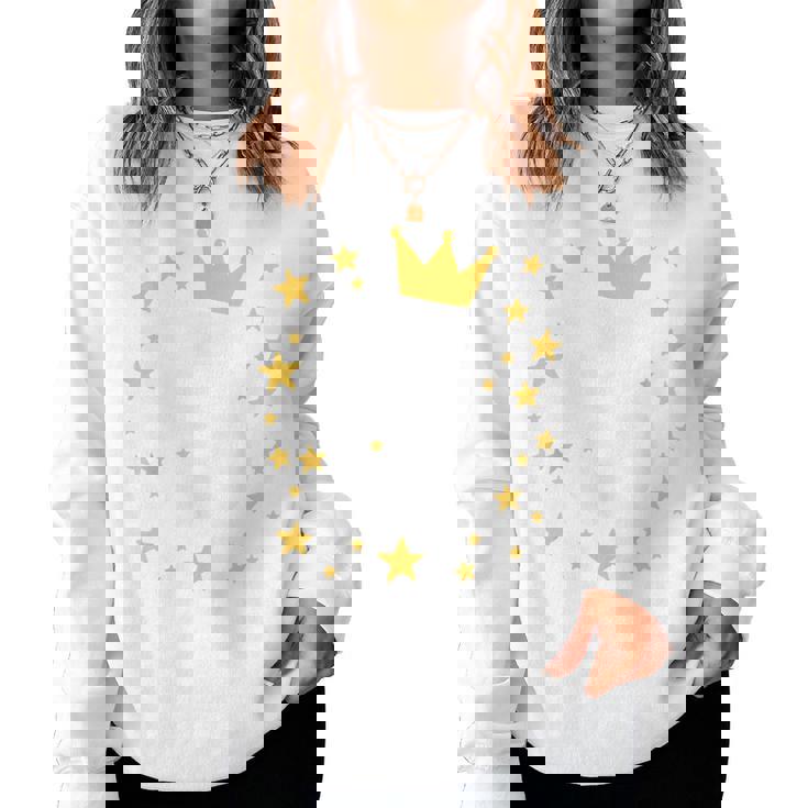 キッズ 誕生日 数字 5歳 男の子 女の子 キング クイーン レディーススウェットシャツ