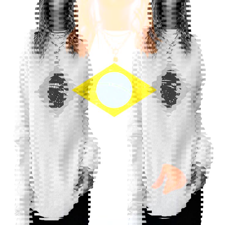 グリーン ブラジル国旗 サッカー ファン 男性 女性 男の子 女の子 キッズ レディーススウェットシャツ