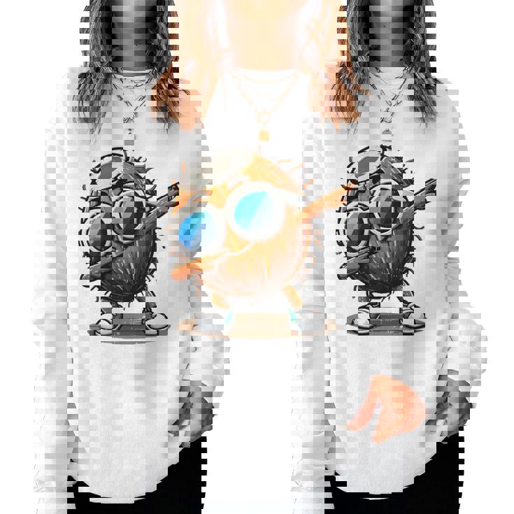 ココナッツダビングサングラス おもしろダンス 男の子 女の子 キッズ 長袖tシャツ レディーススウェットシャツ