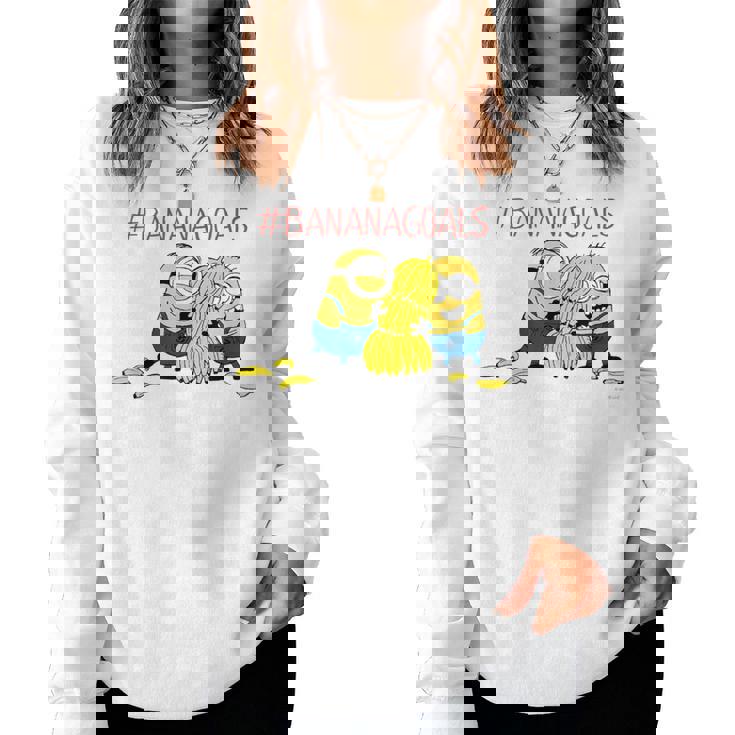 ミニオン Bananagoals レディーススウェットシャツ