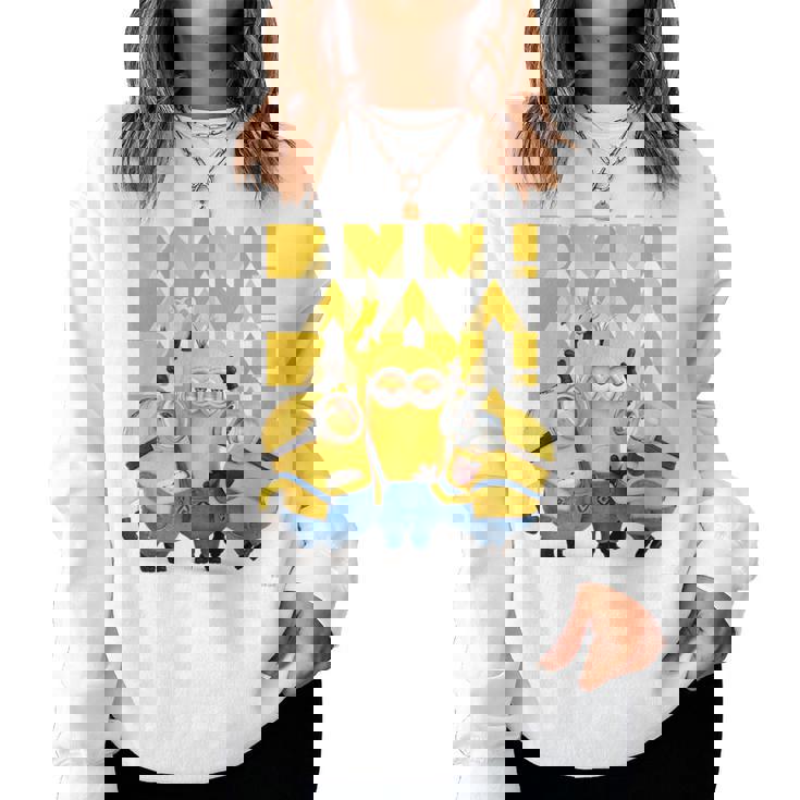 ミニオン Banana×4 レディーススウェットシャツ