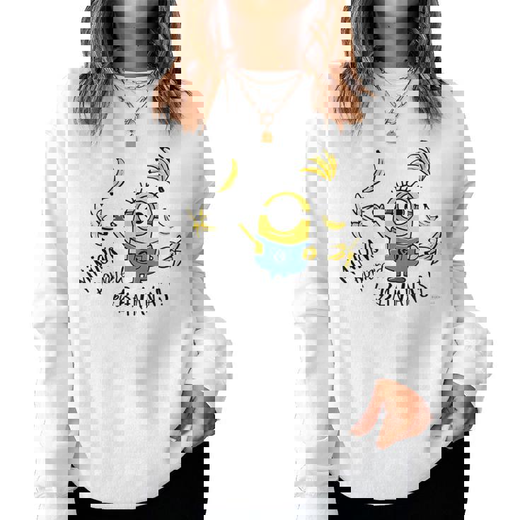 ミニオン Powered By Bananas レディーススウェットシャツ