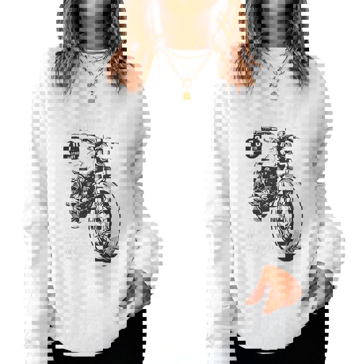 古希祝い バイク好き 車好き 父 男性 女性 クラシックバイク 70歳 I'm Not Old I'm Classic レディーススウェットシャツ