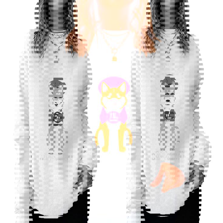 古希祝い 犬 柴犬 ちゃんちゃんこ 男性 女性 犬好き 70歳 Dog Days Best Days レディーススウェットシャツ