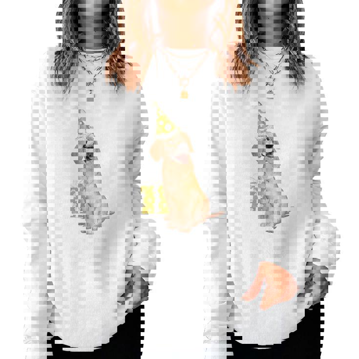 古希祝い 犬好き 男性 女性 父 母 古希 お祝い 70歳 かわいい 犬 ゴールデンレトリバー おもしろ レディーススウェットシャツ