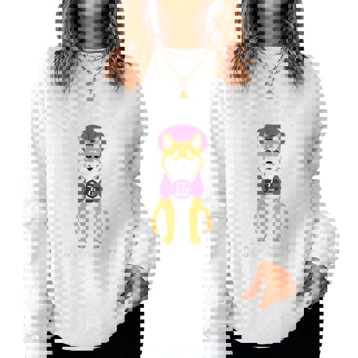 喜寿祝い 犬 柴犬 ちゃんちゃんこ 男性 女性 犬好き 77歳 Dog Days Best Days レディーススウェットシャツ